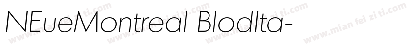 NEueMontreal BlodIta字体转换